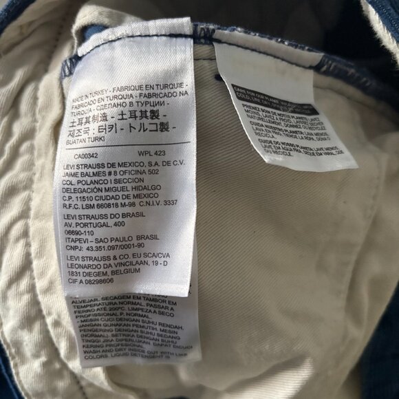 Levi's Sta-Prest men's 32 x 29.5 blue corduroy trousers academia twee casual - Picture 3 of 6